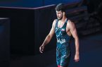 پوستر اتحادیه جهانی کشتی با عکس حسن یزدانی