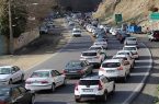 ترافیک سنگین در آزادراه تهران- شمال