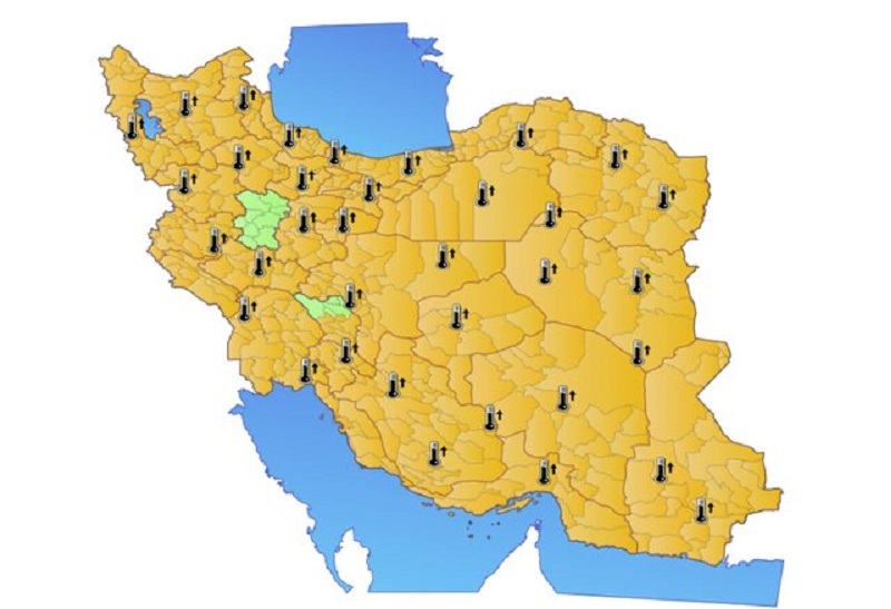 هشدار افزایش محسوس دما در ۳۱ استان کشور