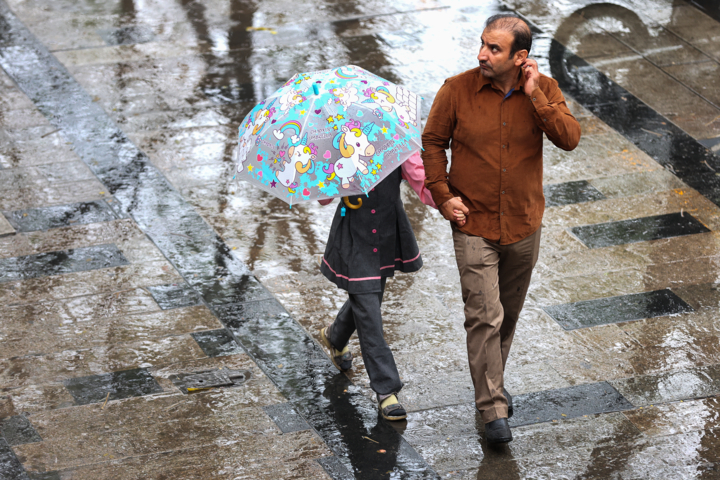 باران و سرما در راه تهران